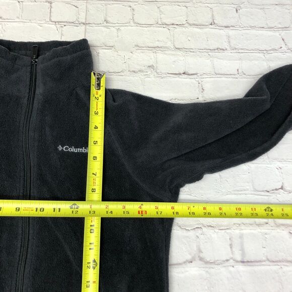 Columbia Women Full Zip Fleece Polyester Sweatshirt Size Small Black B289 -27 - Picture 4 of 14
